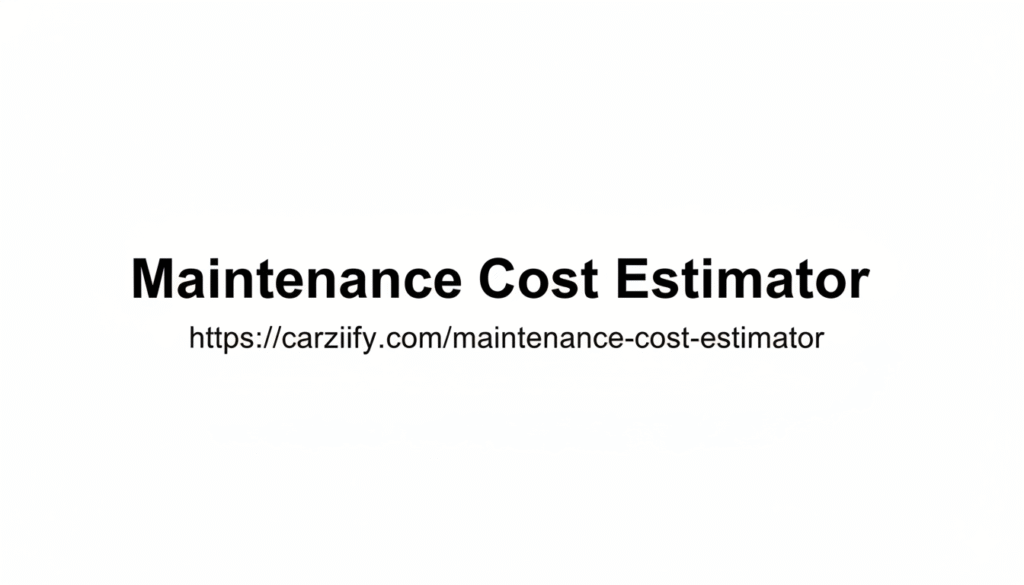 Maintenance Cost Estimator