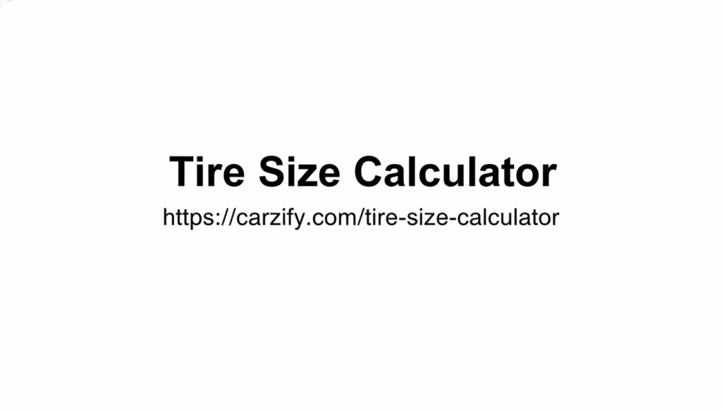 Tire Size Calculator